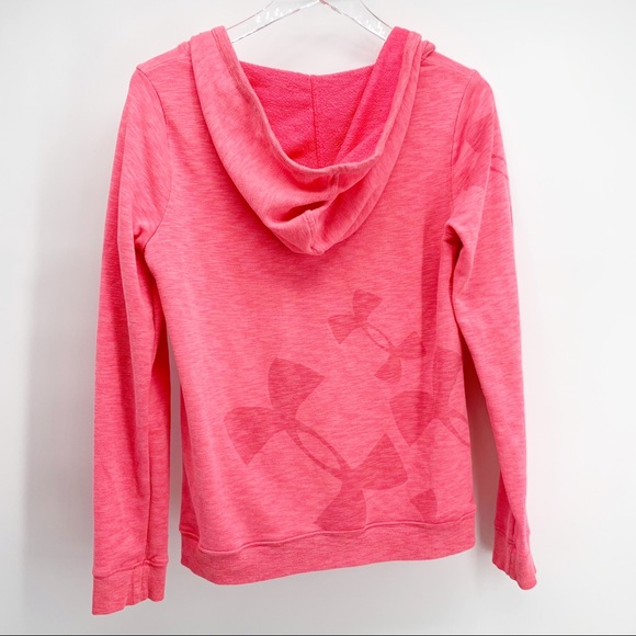 Under Armour Pink Hoodie Sweatshirt Size Medium - Picture 2 of 2